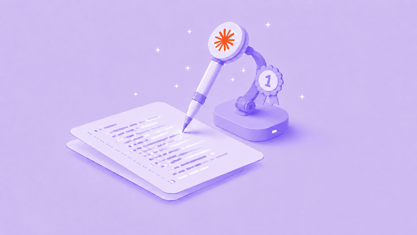 An automatic Claude writer device, writing code.