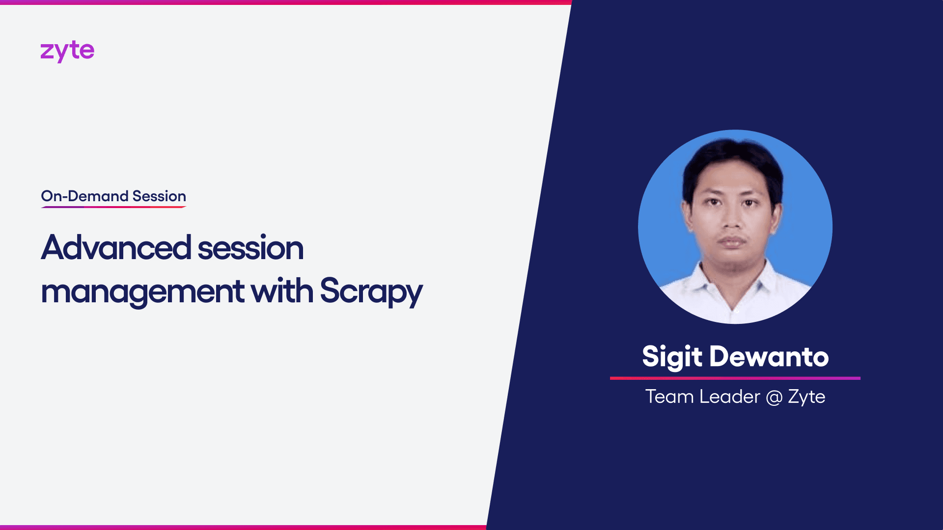 Advanced session management with Scrapy