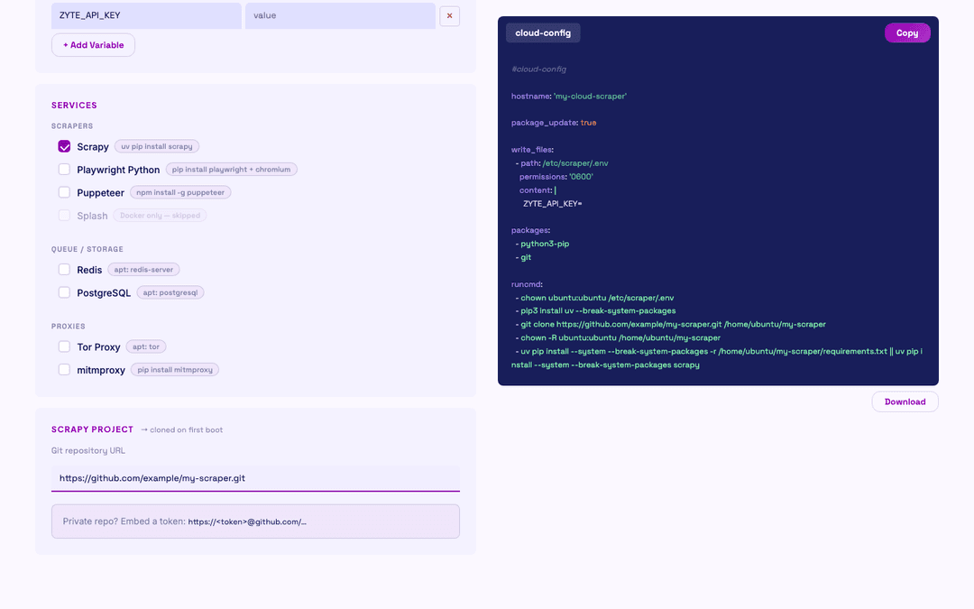 C N T 1201 Screenshot Scrapy Git