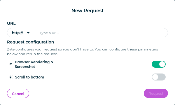 zyte api request
