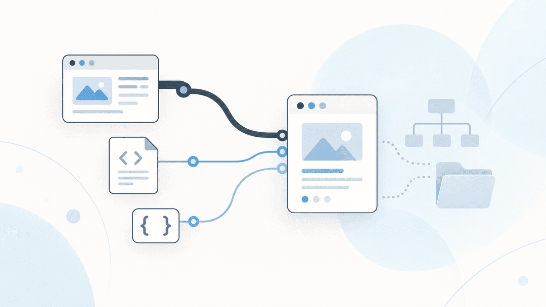 Three routes leading to the same product card: a rendered page, plain HTML and an API.